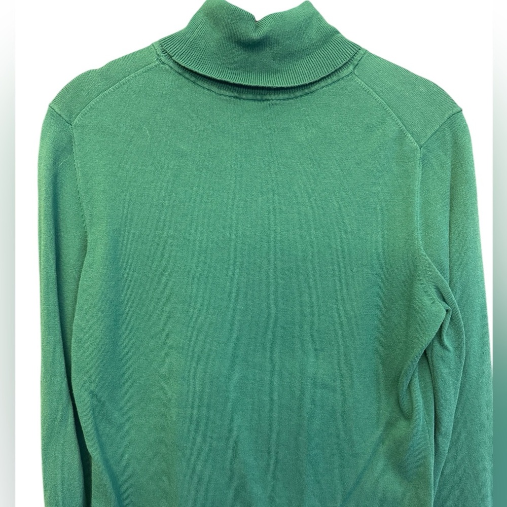 Talbots turtleneck M green